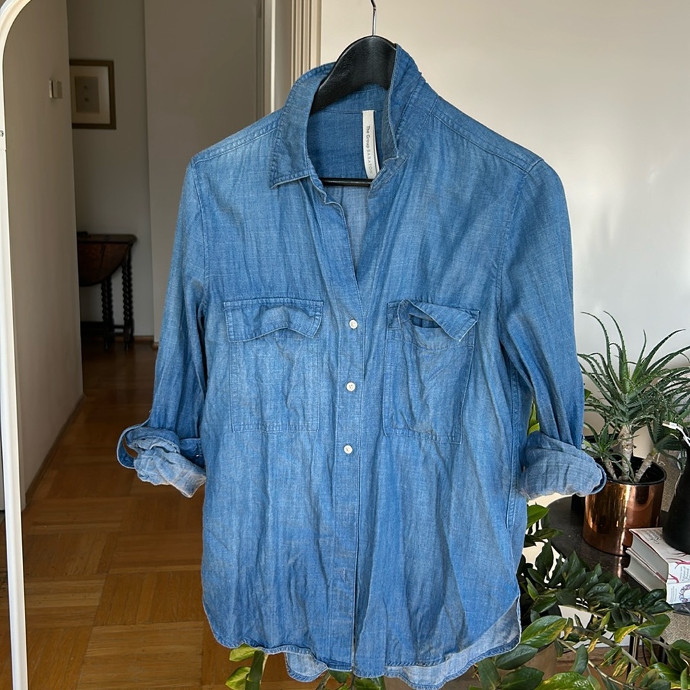 Babaton denim shirt